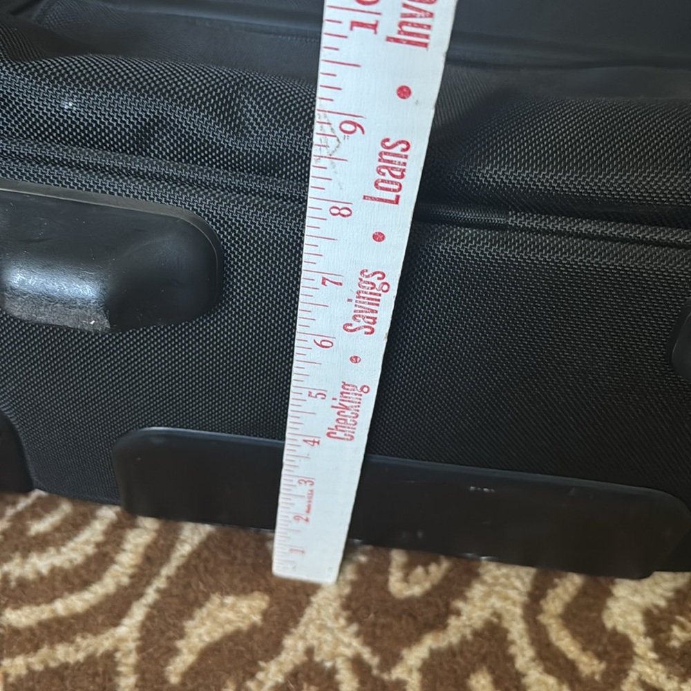 Tumi Messenger lap top Roller Bag Black canvas Travel work multiple pockets - Picture 10 of 10